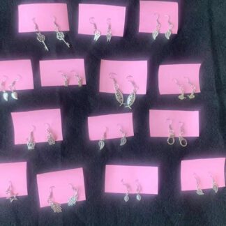 Zarcillos Plateados Fantasía